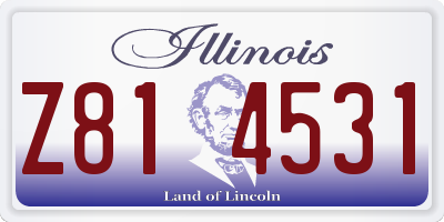 IL license plate Z814531