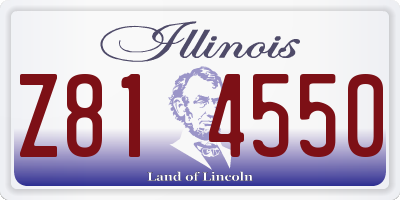 IL license plate Z814550