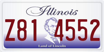 IL license plate Z814552