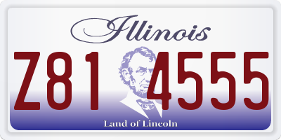 IL license plate Z814555