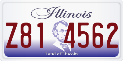 IL license plate Z814562