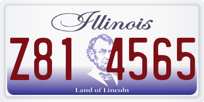 IL license plate Z814565