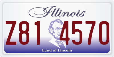 IL license plate Z814570
