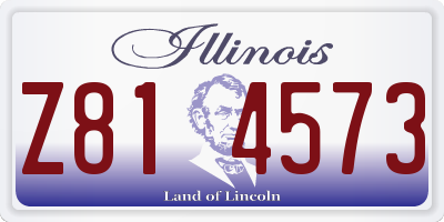 IL license plate Z814573