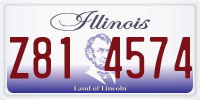 IL license plate Z814574