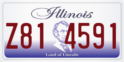IL license plate Z814591