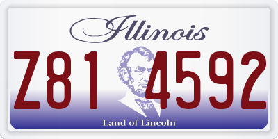 IL license plate Z814592