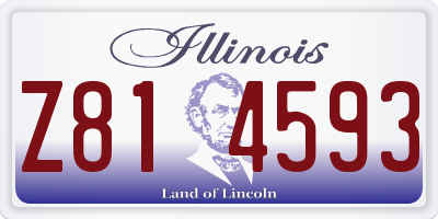IL license plate Z814593