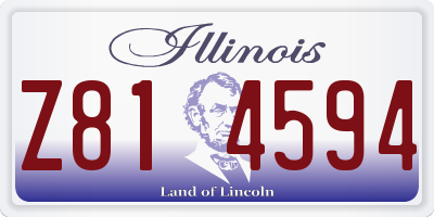 IL license plate Z814594