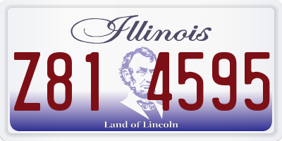 IL license plate Z814595