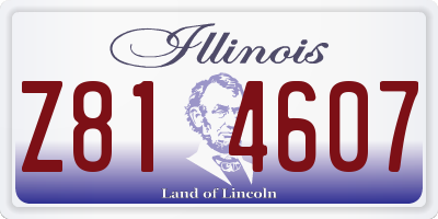 IL license plate Z814607