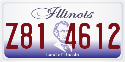 IL license plate Z814612