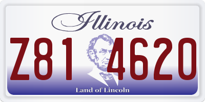 IL license plate Z814620