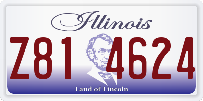 IL license plate Z814624