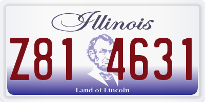 IL license plate Z814631