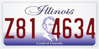 IL license plate Z814634