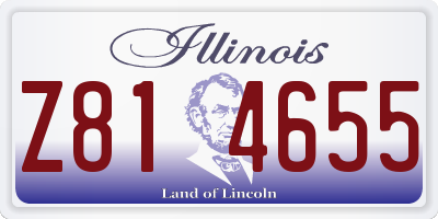 IL license plate Z814655