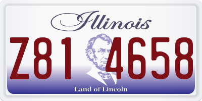 IL license plate Z814658