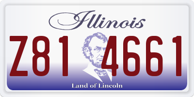 IL license plate Z814661