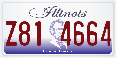 IL license plate Z814664
