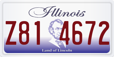 IL license plate Z814672