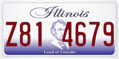 IL license plate Z814679