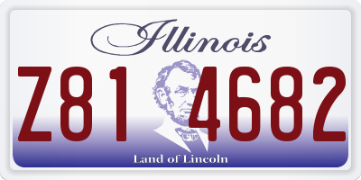 IL license plate Z814682