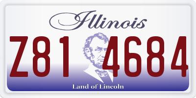 IL license plate Z814684