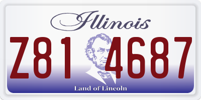 IL license plate Z814687