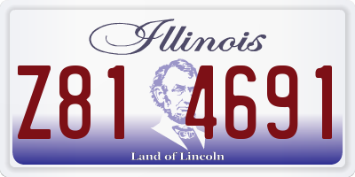 IL license plate Z814691