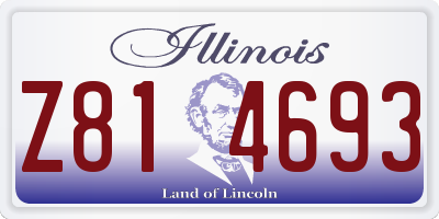 IL license plate Z814693