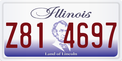 IL license plate Z814697