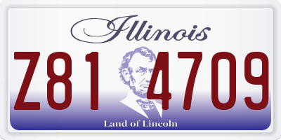 IL license plate Z814709