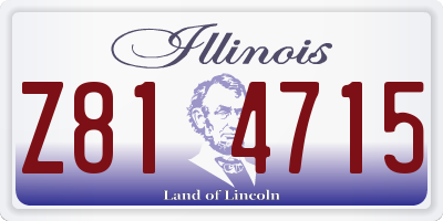 IL license plate Z814715