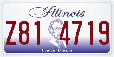 IL license plate Z814719