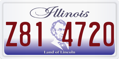 IL license plate Z814720