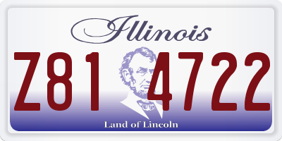 IL license plate Z814722