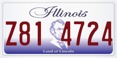 IL license plate Z814724