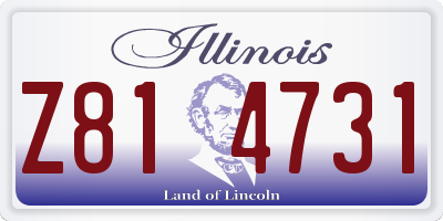 IL license plate Z814731