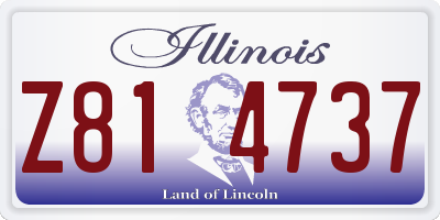 IL license plate Z814737