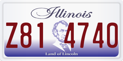 IL license plate Z814740
