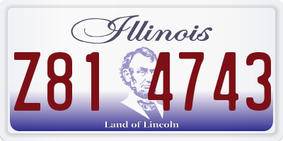 IL license plate Z814743
