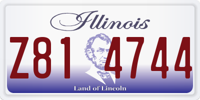 IL license plate Z814744