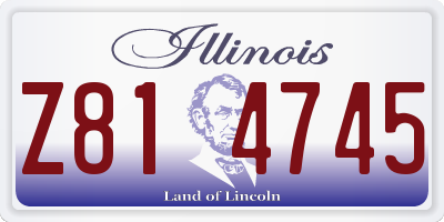 IL license plate Z814745