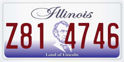 IL license plate Z814746