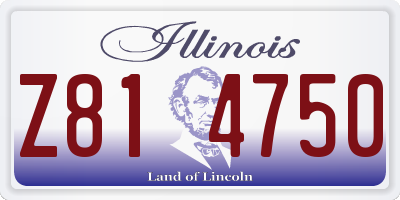 IL license plate Z814750
