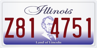 IL license plate Z814751