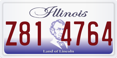 IL license plate Z814764