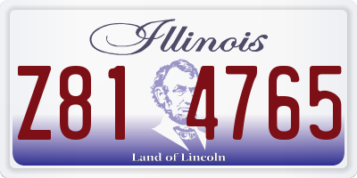 IL license plate Z814765