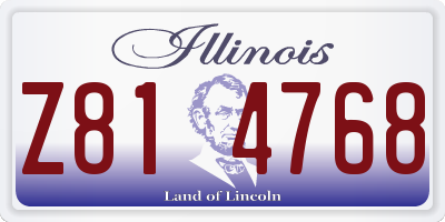 IL license plate Z814768